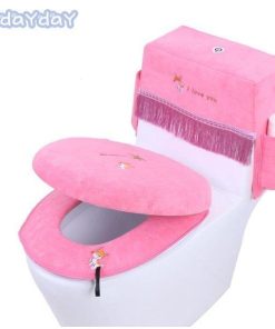 トイレマット トイレ用品 防臭 便座カバー 3点セット 便座クッショントイレカバー おしゃれ フタカバー 消臭 洗える ペーパー収納 水タンクカバー