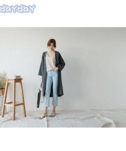 コットンリネン 韓国風 春コート 春服 薄手 アウター ロングコート 40代 オシャレ スプリングコート ライトアウター 大きいサイズ トレンチコート レディース