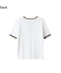 Tシャツ レディース 夏 Vネック 40代 半袖 ニットトップス 無地 ショット丈ニットソー ゆったり カットソー 30代 50代 大人 おしゃれ