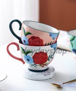 柄 ギフト マグカップ ティーカップ コーヒーカップ プレゼント お茶用品 カラフル キッチン用品 エレガント 食器 花柄 上品