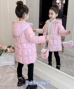 子供服 女の子 ダウンコート 中綿コート フード付き ジャケット キッズコート 冬着 子供コート キッズ服 女の子服 防寒コート ロングコート 中綿 子供コー