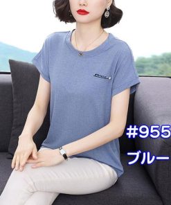 Tシャツ レディース 春夏 40代 半袖 クルーネック ニットトップス 白Tシャツ 無地 綿 ショット丈ニットソー ゆったり カットソー 大人 30代 おしゃれ 50代