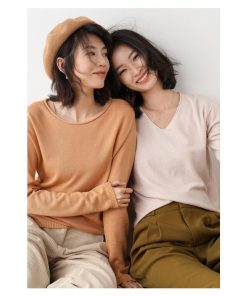 Tシャツ レディース トップス 40代 秋 新作 長袖Tシャツ おしゃれ 韓国風 きれいめ カジュアル シンプル ゆったり 20代 ピンク赤白黒緑青紫茶黄 12色 30代