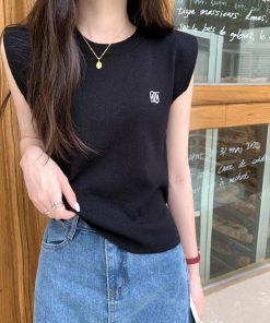 Tシャツ レディース 夏 綿 ベスト カットソー カジュアル ゆったり おしゃれ 可愛い 大きいサイズ 無地 インナー クルーネック 涼しい ひんやり コットン