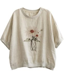 Tシャツ レディース 夏 新作 40代 半袖 ニットトップス 白Tシャツ プリント ショット丈ニットソー 薄手 ゆったり カットソー 30代 50代 おしゃれ 大人