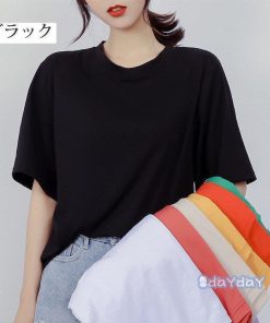 訳あり カットソー 半袖 ブラック 着痩せ トップス カラフル T-shirt ホワイト オーバーサイズ レディース 夏 定番 大きいサイズTシャツ 春 激やセール中