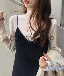 シアートップス Tシャツ メロウ 着こなせ 長袖 コーデ インナー ハイネック チュールトップス 程よい透け感 春夏 レイヤード