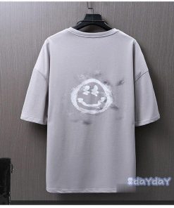 クルーネック 英字 五分袖 メンズ 半袖Tシャツ お兄系 Tシャツ トップス カジュアルTシャツ 夏服