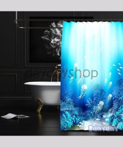 ユニットバス 防水風呂カーテン シャワーカーテン 取付簡単 180x200cm バス用品 シャワーカーテン フック付き 間仕切り目隠し 厚手生地