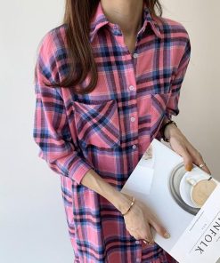 シャツワンピース レディース 40代 ワンピース 春秋 新作 長袖ワンピース きれいめ チェック柄 フレアスカート おしゃれ 結婚式ドレス 50代 大人 30代 お出かけ