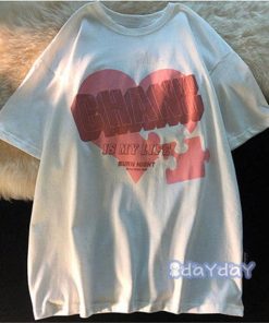 ゆったり Tシャツ 可愛い Tシャツ ティシャツ 半袖 レディース ハット柄 半袖 英語文字 女性Tシャツ 普段着 プリント