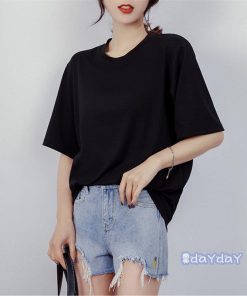 訳あり カットソー 半袖 ブラック 着痩せ トップス カラフル T-shirt ホワイト オーバーサイズ レディース 夏 定番 大きいサイズTシャツ 春 激やセール中