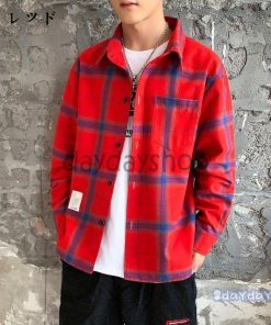 シャツ メンズ 秋 ネルシャツ カジュアルシャツ チェックシャツ Shirt トップス チェック柄 長袖 メンズシャツ レトロ シャツ新作 ファッション 4色 ゆとり