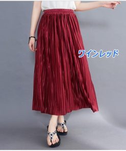 スカート 春夏 40代 韓国風 フレアスカート プリーツ フレア レディース ロングスカート 20代 30代 50代 ハイウエスト 大人 通勤 おしゃれ 新作