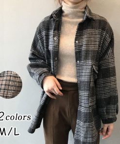 カーディガン コート シャツ ロング シャツワンピース チュニック 長袖 レディース 秋冬 チェック柄 体型カバー シャツコート 30代 40代 ゆったり 20代