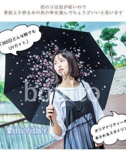 可愛い レディース 軽量 晴雨兼用 桜吹雪 Uvカット 日傘 手開 おしゃれ 大きい 完全遮光 折りたたみ傘 裏花柄