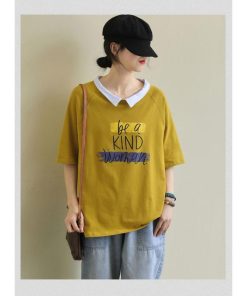 Tシャツ レディース トップス 40代 半袖 綿 Vネック 春夏 カットソー 新作 大きいサイズ UVカット 韓国風 20代 40代 おしゃれ 30代 かわいい