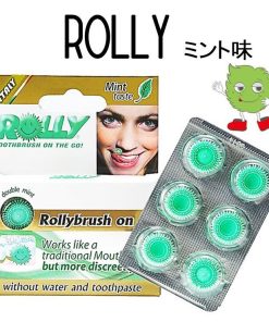 ROLLY 歯みがき ローリーブラッシュ  噛む歯みがき 歯ブラシ 手軽 急な用事 ガム BRUSH　6個入り×5パック 歯磨き 歯みがき