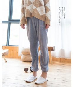 寝巻き 部屋着 冬 フランネル 韓国風 ロングパンツ 可愛い 厚手 パジャマ レディース ルームウェア 寝間着