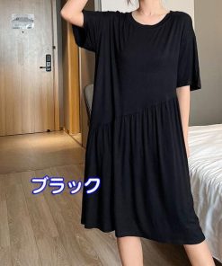 寝間着 おしゃれ おしゃれ 大人可愛い かわいい パジャマ ネグリジェ 部屋着 大きいサイズ レディース ワンピース 長袖 ルームウェア ゆったり