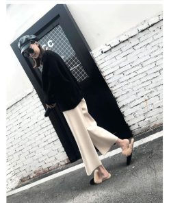 ルームウェア リラックスパンツ ロングパンツ あったか ハイウエスト 春秋冬 韓国風 ワイドパンツ 40代 ウエストゴム ガウチョ レディース ゆったり 楽ちん