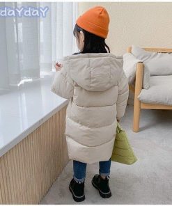 韓国子供服 中綿コート 女の子 男の子 ロングコート アウター 厚手 冬服 フード付き 通学 防寒 おしゃれ 子ども服 入学式 ジュニア キッズコート 卒園式