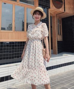 マキシワンピース レデイース ワンピース 半袖 夏 花柄 シフォン ロング丈 大きいサイズ 韓国風 フレアー オシャレ 着痩せ 50代 30代 40代 ゆったり