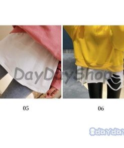 ファッション小物 つけすそ レイヤード カットソー 重ね着風 シャツ 白 Tシャツ 無地 付け裾 レディース チェック柄