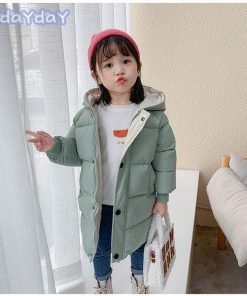 韓国子供服 中綿コート 女の子 男の子 ロングコート アウター 厚手 冬服 フード付き 通学 防寒 おしゃれ 子ども服 入学式 ジュニア キッズコート 卒園式