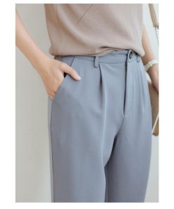 テーパードパンツ レディース 九分丈 パンツ 春 夏 新作 ロングズボン 無地 大きいサイズ ストレートパンツ ハイウエストパンツ 50代 オシャレ 30代 40代