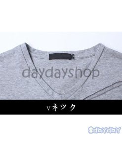 Tシャツ メンズ 秋冬 長袖 ロンT 無地 Vネック ロングTシャツ シンプル ストレッチ トップス ベースボール メンズ シンプル プ おしゃれ 紳士服 カジュアル 5色