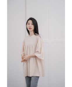 Tシャツ レディース 40代 夏 綿 トップス クルーネック 半袖 カットソー キレイめ 大きいサイズ ゆったり 韓国風 20代 40代 お洒落 おしゃれ 30代