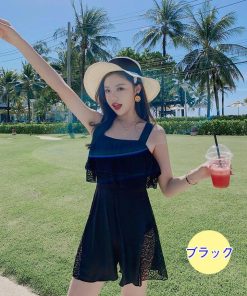 水着 レディース ワンピース水着 サロペット 夏 おしゃれ 小胸 ママ水着 バンドゥ 大きいサイズ 体型カバー キレイめ 40代 20代 30代 50代