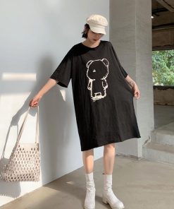 ロングTシャツ レディース ワンピースタイプ 40代 春 夏 半袖 Tシャツ チュニック 韓国風 大きいサイズ オシャレ ゆったり 体型カバー ロンT 50代 着痩せ 30代