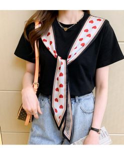 Tシャツ レディース トップス 40代 半袖 綿 春夏 カットソー 新作 大きいサイズ リボン付き UVカット 韓国風 20代 40代 おしゃれ かわいい 30代