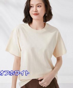 Tシャツ レディース トップス 春夏 40代 新作 半袖Tシャツ おしゃれ 韓国風 大きいサイズ きれいめ カジュアル 大人 ゆったり 20代 白 シンプル 30代 黒