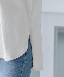 Tシャツ レディース 春夏 40代 半袖 Vネック ニットトップス 白Tシャツ 無地 綿 ショット丈ニットソー ゆったり カットソー おしゃれ 50代 大人 30代