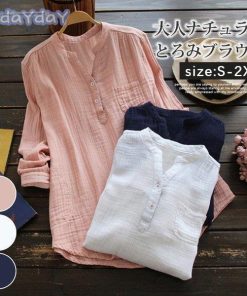 シャツ ブラウス レディース 春 トップス 白シャツ 長袖 綿 ｔシャツ チュニック 無地 ゆったり 着痩せ 春シャツ ナチュラル 40代 大人 通勤 30代 旅