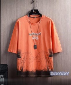 カットソー 五分袖Tシャツ 5分袖 カジュアルTシャツ メンズ Tシャツ おしゃれ ティーシャツ 丸首Tシャツ