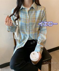 ブラウス 40代 レディース 秋冬 長袖 チェック柄 シャツ 通勤 韓国風 トップス シフォン カジュアル きれいめ オシャレ 大人 50代 30代