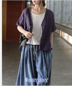 パンツ レディース ワイドパンツ コットン パンツ デニムパンツ 大きいサイズ 大人カジュアルに。ゆったりサイズのデニムパンツ