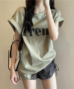 Tシャツ レディース 夏 綿 半袖 カットソー カジュアル ゆったり おしゃれ 可愛い 大きいサイズ シンプル インナー コットン 涼しい ひんやり クルーネック