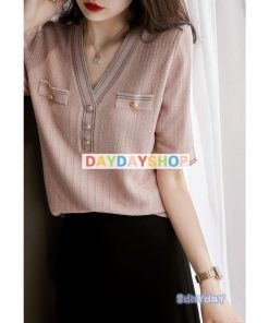 Tシャツ 30代 ショット丈Tシャツ 50代 ニット 40代 おしゃれ 半袖トップス 白VネックTシャツ 薄手 レディース ゆったり 大人 夏新作