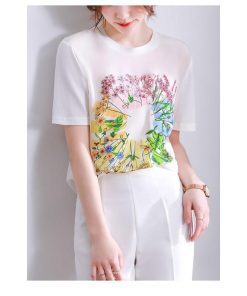 Tシャツ レディース 夏 半袖 綿 クルーネック カットソー トップス シンプル 透けない おしゃれ コーデ UVカット きれいめ 30代 コットン 20代 40代