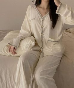 部屋着 寝巻き パジャマ 家着 セットアップ レディース メンズ 春新作 ルームウェア 綿 可愛い かわいい ゆったり 上下セット プレゼント 長袖