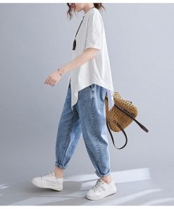 Tシャツ レディース トップス 40代 半袖 綿 春夏 新作 綿麻 大きいサイズ シンプル UVカット 韓国風 20代 30代 かわいい おしゃれ 黒 40代 白