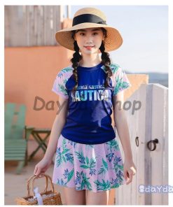 子供服 ガールズ水着 花柄 子供水着 キッズ 女の子 水着 キッズ ビキニ 2点セット ジュニア 海 スイムウェア 水泳服 スイミング