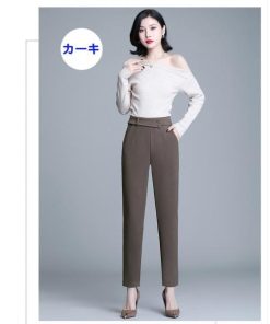 パンツ レディース 春夏 ボトムス ワイドパンツ 大きいサイズ 美脚 韓国風 おしゃれ 20代 30代 40代 チノパンツ ゆったり 楽ちん ハイウエスト