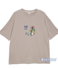 トップス カジュアル 半袖 Tシャツ 着痩せ 夏 ゆるい BF風 レディース 10代20代30代40代 原宿系 韓国ファッション