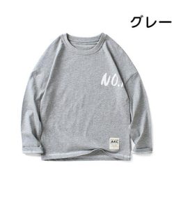 長袖Tシャツ 綿 トップス 韓国子供服 キッズ 大きいサイズ 男の子 ジュニア プリント カジュアル シンプル 保育園 幼稚園 入園 春新作 100 120 130 150 110 140